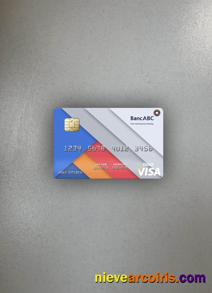 Tanzania BancABC visa debit card photolook
